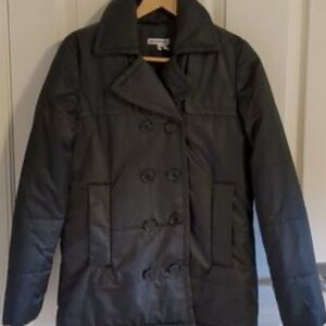 Lacoste Women's Black Puff Pea Coat